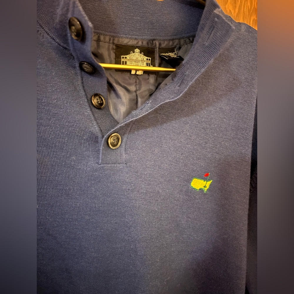 Clubhouse Collection Masters 1/4 button down pullover sweater